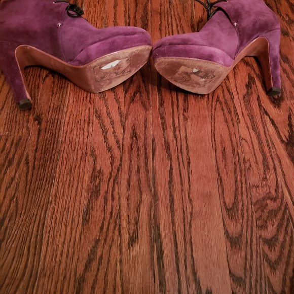Designer Rag and Bone purple ankle boots - Picture 2 of 4